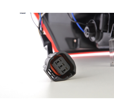 Pilotos Led Ford Focus 3 Hutchback 11-14 Rojo/Ahumado Con Intermitentes Dinamicos