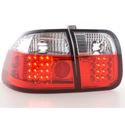 Pilotos Led Honda Civic 3-Dr Typ Ej9/Ek1/2/3 96-01 Negro