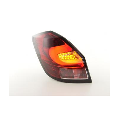 Pilotos Led Skoda Fabia 5-Türig Bj. Ab 2007 Klar/Rojo