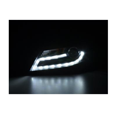 Faros Luz Diurna Homologacion R87 Audi A4 B8 8k Bj. 07-11 -Xenon De Serie- Negro