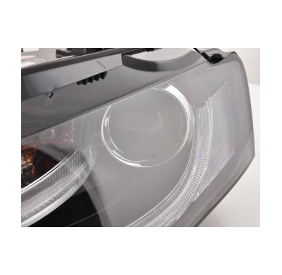 Faros Luz Diurna Homologacion R87 Audi A4 B8 8k Bj. 07-11 -Xenon De Serie- Negro
