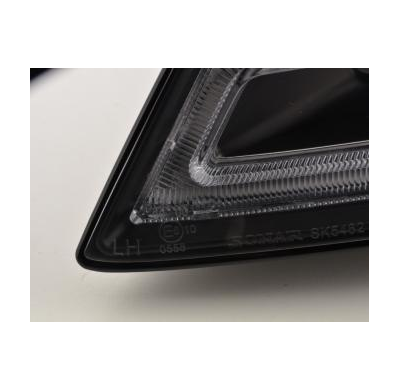 Faros Luz Diurna Homologacion R87 Audi A4 B8 8k Bj. 07-11 -Xenon De Serie- Negro