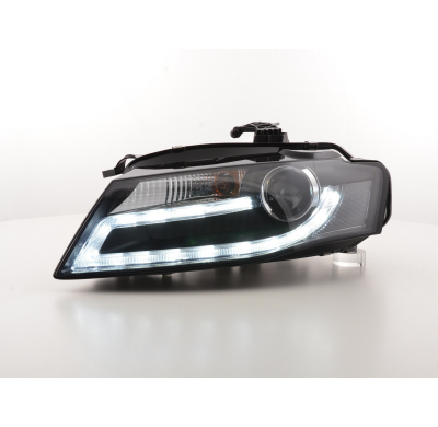 Faros Luz Diurna Audi A4 B8 8k 07-11 Negro