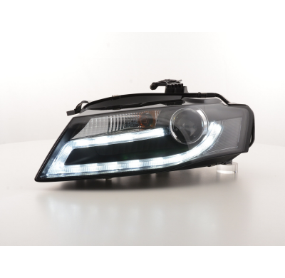 Faros Luz Diurna Audi A4 B8 8k 07-11 Negro