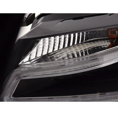 Faros Luz Diurna Audi A4 B8 8k 07-11 Negro