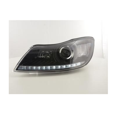 Faros Luz Diurna Skoda Octavia Ab Bj. 2009 Negro Con Luz De Estacionamiento
