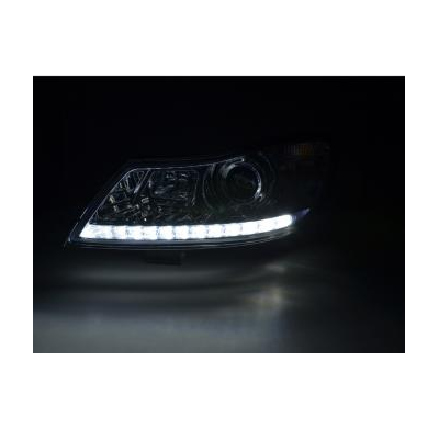 Faros Luz Diurna Skoda Octavia Ab Bj. 2009 Verchromt/Klar