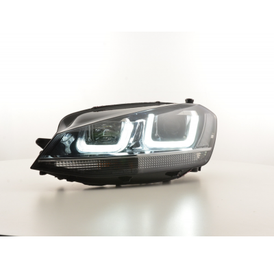 Faros Luz Diurna Vw Golf 7 Ab 2012 Gti-Look Negro/Cromado