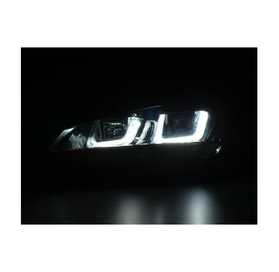 Faros Luz Diurna Homologacion R87 Vw Golf 7 Bj. Ab 2012 Negro/Rojo
