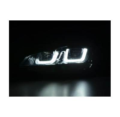 Faros Luz Diurna Homologacion R87 Vw Golf 7 Bj. Ab 2012 Negro/Negro