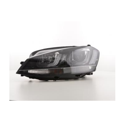 Faros Luz Diurna Homologacion R87 Vw Golf 7 Bj. Ab 2012 Negro/Negro