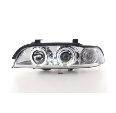 Faros Delanteros Set Angel Eyes Bmw Serie 5 Modelo E39  95-00 Cromado Fk Automotive