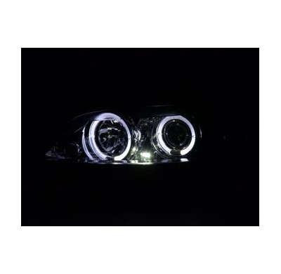 Faros Delanteros Set Angel Eyes Opel Vectra Modelo B Bj: 99-02 Cromado Fk Automotive