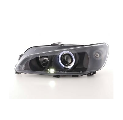 Faros Delanteros Set Angel Eyes Peugeot 306  97-00 Negro Fk Automotive