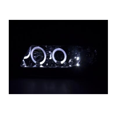 Faros Delanteros Set Angel Eyes Audi A3 Modelo 8l  96-00 Cromado Fk Automotive