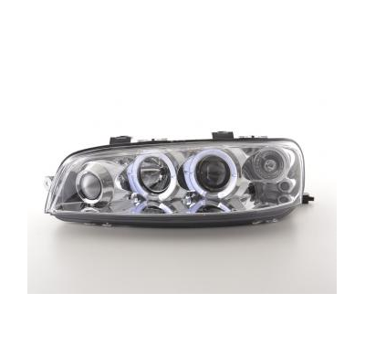 Faros Delanteros Set Angel Eyes Fiat Punto 2 Modelo 188  99-02 Cromado Fk Automotive