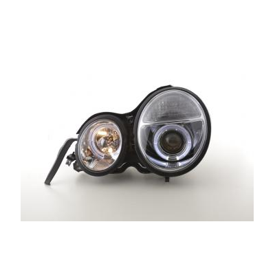 Faros Delanteros Set Angel Eyes Mercedes Clase E Modelo W210  95-98 Cromado Fk Automotive