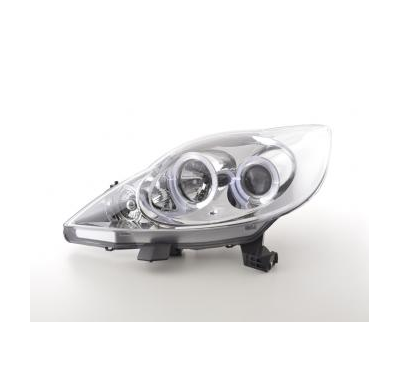 Faros Delanteros Set Angel Eyes Peugeot 107  05- Cromado Fk Automotive