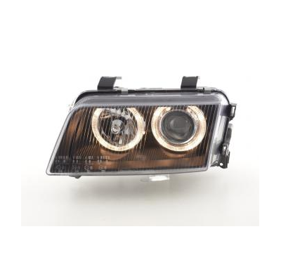 Faros Delanteros Angel Eyes Set  Audi A4 Modelo B5  95-99 Negro Fk Automotive