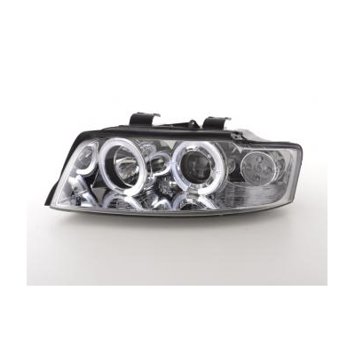 Faros Delanteros Set Angel Eyes Audi A4 Modelo 8e  01-04 Cromado Fk Automotive