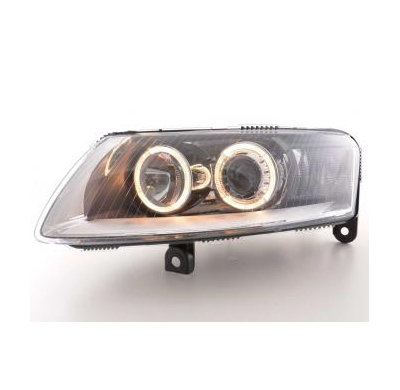 Faros Delanteros Angel Eyes Set  Audi A6 Modelo 4f  04- Cromado Fk Automotive