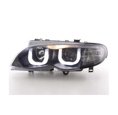 Faros Delanteros Angel Eyes Bmw Serie 3 E46 Sedan/Touring  02-05 Negro Fk Automotive