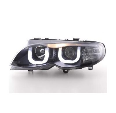 Faros Delanteros Angel Eyes Bmw Serie 3 E46 Sedan/Touring  02-05 Negro Fk Automotive