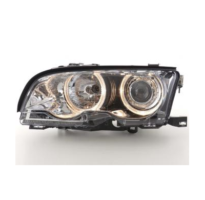 Faros Delanteros Angel Eyes Set Bmw Serie 3 E46 Coupe/Cabrio, Cromado Fk Automotive