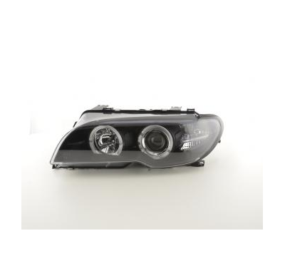 Faros Angel Eyes Bmw 3er E46 Coupe/Cabrio Bj. 03-05 Negro Fk Automotive