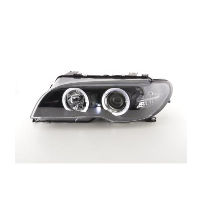 Faros Angel Eyes Bmw 3er E46 Coupe/Cabrio Bj. 03-05 Negro Fk Automotive