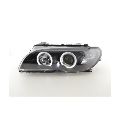 Faros Angel Eyes Bmw 3er E46 Coupe/Cabrio Bj. 03-05 Negro Fk Automotive