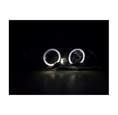 Faros Angel Eyes Bmw 3er E46 Coupe, Cabrio Bj. 03-05 Negro Fk Automotive