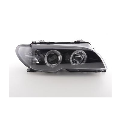 Faros Angel Eyes Bmw 3er E46 Coupe, Cabrio Bj. 03-05 Negro Fk Automotive