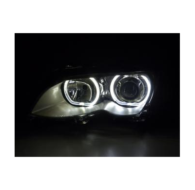 Faros Angel Eyes Led Bmw 3er E46 Bj. 01-03 Cromado Fk Automotive