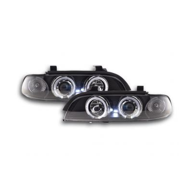 Faros Delanteros Set Angel Eyes Bmw Serie 5 Modelo E39  95-00 Negro Fk Automotive