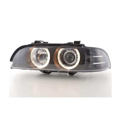 Faros Delanteros Angel Eyes Set  Bmw Serie 5 E39  95-00, Negro Fk Automotive