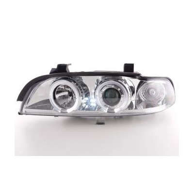 Faros Delanteros Set Angel Eyes Bmw Serie 5 Modelo E39  95-01 Cromado Fk Automotive