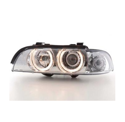 Faros Angel Eyes Para Bmw Serie 5 (Tipo E39) 95-00 Cromado Fk Automotive