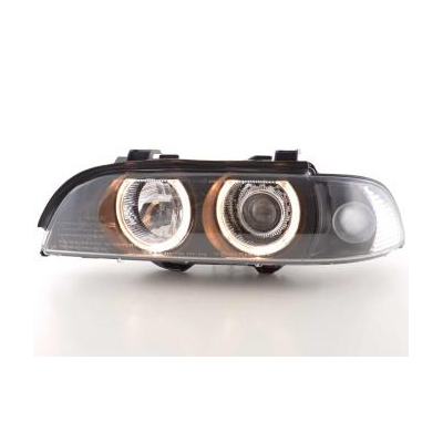 Faros Angel Eyes Para Bmw Serie 5 (Tipo E39) 95-00 Negro Fk Automotive