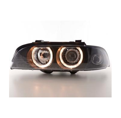 Faros Angel Eyes Para Bmw Serie 5 (Tipo E39) 95-00 Negro Fk Automotive