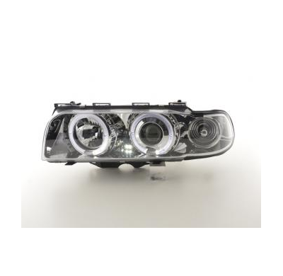 Faros Delanteros Set Angel Eyes Bmw Serie 7 Modelo E38  95-98 Cromado Fk Automotive