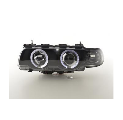 Faros Delanteros Set Angel Eyes Bmw Serie 7 Modelo E38  97-02 Negro Fk Automotive