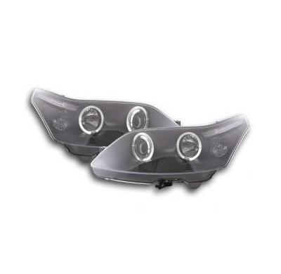 Faros Delanteros Set Angel Eyes Citroen C4 3-Ptas./5-Ptas. Modelo L  04- Negro Fk Automotive