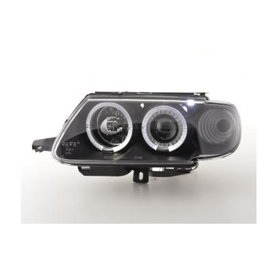 Faros Delanteros Set Angel Eyes Citroen Saxo  96-99 Negro Fk Automotive
