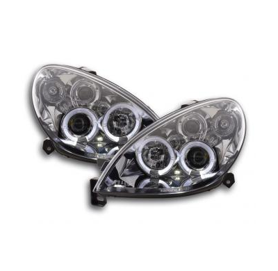 Faros Delanteros Set Angel Eyes Citroen Xsara Modelo N7  00-05 Cromado Con Faros Antiniebla Delanteros Fk Automotive