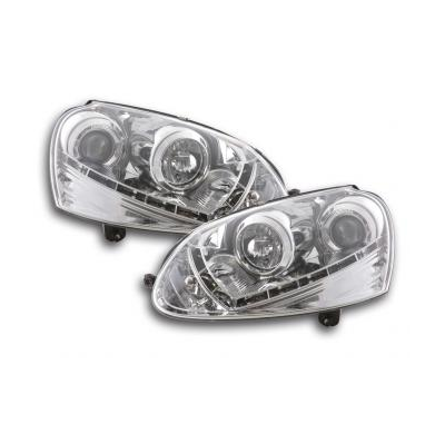 Faros Delanteros Set Angel Eyes Citroen Xsara Modelo N7  00-05 Negro Fk Automotive