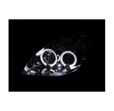 Faros Delanteros Set Angel Eyes Citroen Xsara Modelo N7  00-05 Cromado Con Faros Antiniebla Delanteros Fk Automotive
