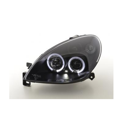 Faros Delanteros Set Angel Eyes Citroen Xsara Modelo N7  00-05 Negro Con Faros Antiniebla Delanteros Fk Automotive