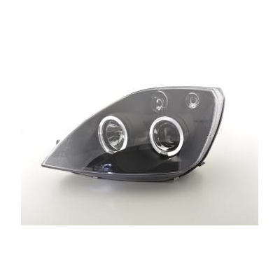 Faros Delanteros Set Angel Eyes Ford Fiesta Modelo Mk6  03-07 Negro Fk Automotive