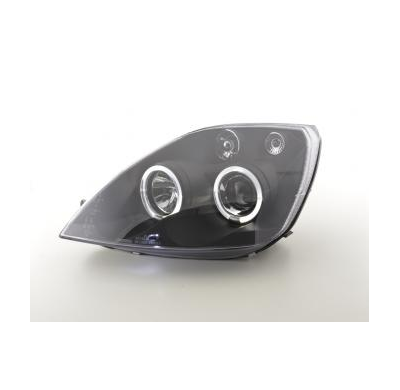 Faros Delanteros Set Angel Eyes Ford Fiesta Modelo Mk6  03-07 Negro Fk Automotive